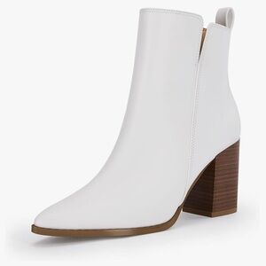 White Ankle Booties | BNIB